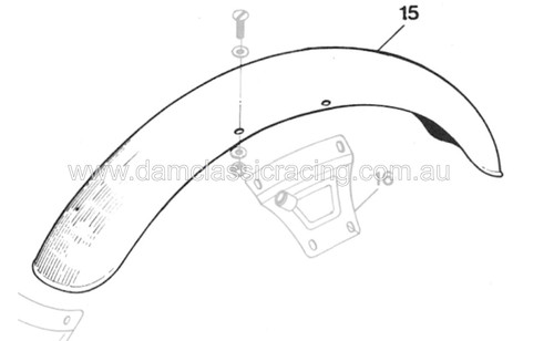 Laverda Front Mudguard Fender