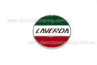 Emblem Laverda 31mm silver