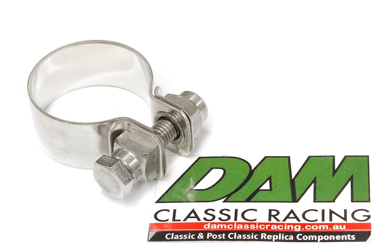 37120200 Exhaust Pipe Clamp Stainless HD 3538mm DAM Classic Racing