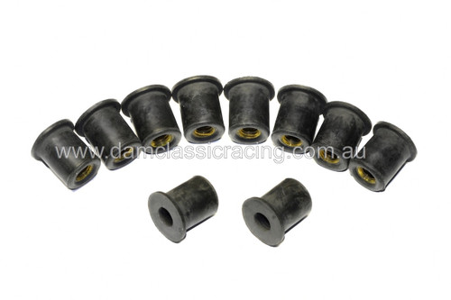 RUBBER FAIRING NUT M6x13x16