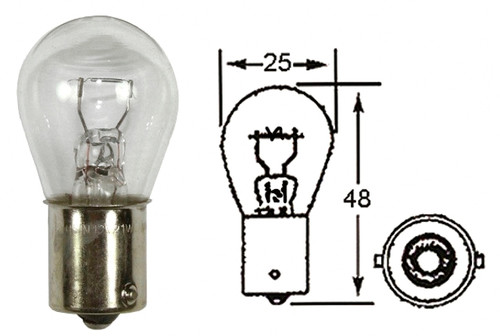 INDICATOR BULB LARGE HEAD 12V 21W BA15S