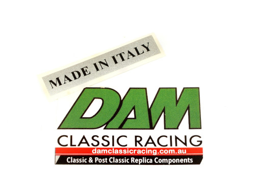 61953207 Decal Made in Italy Sticker Silver