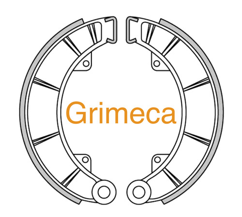 200mm Brake Shoes with 5mm Lining-Grimeca