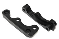 Brake conversion brackets P08/P4 280mm Brembo 65mm. 
NOTE: Available only in natural alloy color. Black is no longer manufactured, photo is for reference only.