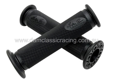 Diamond Pattern Hand Grips Black open end