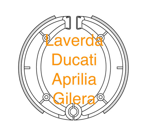 Brake Shoes 160x30 Laverda / Ducati / MotoMorini 