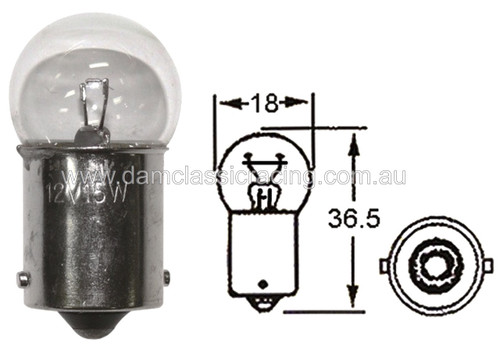 Turn Signal Indicator Bulb 12V 21W SMALL Head