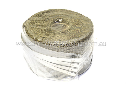 Exhaust Wrap Fibreglass MILITARY 50mm x 1.5mm x 3m