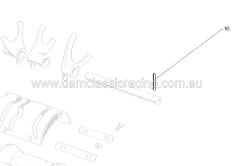 Laverda Locating Pin for gear-selector shaft