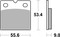 SBS 506LS Performance Sinter Pads Rear 08 Caliper