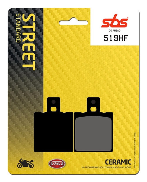 SBS 519HF Ceramic Pads Front/Rear 05/P32 Caliper