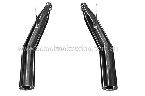 Exhaust Laverda SFC750 Cut-off silencers
