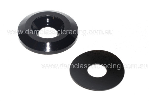 Fairing Cup Washer BLACK M6x19 LWAC6-19BK incl. fibre pad