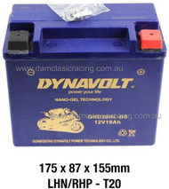 Laverda 750 BATTERY Dynavolt (AGM) 12V MG20HL-BS-C 20Ah CCA400