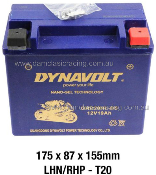 Laverda 750 BATTERY Dynavolt (AGM) 12V MG20HL-BS-C 20Ah CCA400