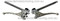 Clips with twin brake cable lever