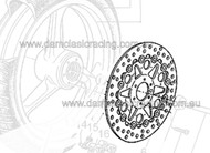 Brake Disc Front Laverda 750 Formula ( LV047002000048 )