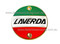 Round Laverda Badge Ø72mm gold with screw holes