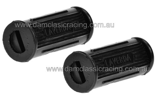 Footpeg rubber with Laverda printed on them