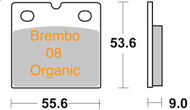 47207009.31 METALGEAR Brake Pads Organic 30-137, Brembo 08 Caliper