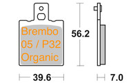 Brake Pads METALGEAR Organic 30-084, Brembo 05 Caliper