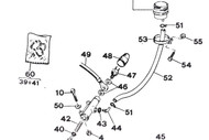 47208124 laverda RGS Brake Hose 500mm