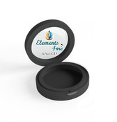 B) Empty Black Single Round Compact for 1 Eyeshadow or 1 Blush Refill
