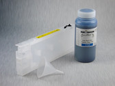 1 x Refillable Cartridge for the Epson Pro 4000/7600/9600 with 1 x 0.5 Liter Bottle of Cave Paint Elite pigment ink - Cyan (chip resetter needs to be ordered separately)