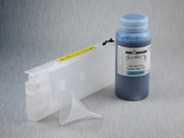 1 x Refillable Cartridge for the Epson Pro 4000/7600/9600 with 1 x 0.5 Liter Bottle of Cave Paint Elite pigment ink - Light Cyan (chip resetter needs to be ordered separately)