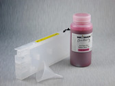 1 x Refillable Cartridge for the Epson Pro 4000/7600/9600 with 1 x 0.5 Liter Bottle of Cave Paint Elite pigment ink - Light Magenta (chip resetter needs to be ordered separately)
