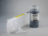 1 x Refillable Cartridge for the Epson Pro 4000/7600/9600 with 1 x 0.5 Liter Bottle of Cave Paint Elite pigment ink - Photo Black (chip resetter needs to be ordered separately)