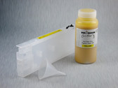 1 x Refillable Cartridge for the Epson Pro 4000/7600/9600 with 1 x 0.5 Liter Bottle of Cave Paint Elite pigment ink - Yellow (chip resetter needs to be ordered separately)