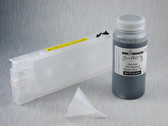 1 x Refillable Cartridge for the Epson Pro 4800 with 1 x 0.5 Liter Bottle of Cave Paint Elite Enhanced pigment ink - Matte Black (chip resetter needs to be ordered separately)