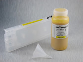 1 x Refillable Cartridge for the Epson Pro 4800 with 1 x 0.5 Liter Bottle of Cave Paint Elite Enhanced pigment ink - Yellow (chip resetter needs to be ordered separately)