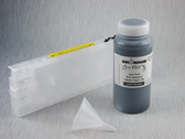 1 x Refillable Cartridge for the Epson Pro 4880 with 1 x 0.5 Liter Bottle of Cave Paint Elite Enhanced pigment ink - Light Black (chip resetter needs to be ordered separately)