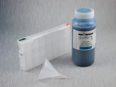 1 x Refillable Cartridge for the Epson Pro 4900 with 1 x 0.5 Liter Bottle of Cave Paint Elite Enhanced pigment ink - Cyan