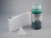 1 x Refillable Cartridge for the Epson Pro 4900 with 1 x 0.5 Liter Bottle of Cave Paint Elite Enhanced pigment ink - Green