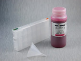 1 x Refillable Cartridge for the Epson Pro 4900 with 1 x 0.5 Liter Bottle of Cave Paint Elite Enhanced pigment ink - Vivid Light Magenta