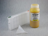 1 x Refillable Cartridge for the Epson Pro 4900 with 1 x 0.5 Liter Bottle of Cave Paint Elite Enhanced pigment ink - Yellow