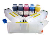 Refillable Cartridge Kit for Epson Pro 7700/9700 with 5 x 500 ml bottles of Cave Paint Elite Enhanced pigment inks