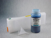 1 x Refillable Cartridge for the Epson Pro 7890/7900/9890/9900 with 1 x 0.5 Liter Bottle of Cave Paint Elite Enhanced pigment ink - Light Cyan (chip resetter needs to be ordered separately)