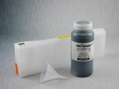 1 x Refillable Cartridge for the Epson Pro 7890/7900/9890/9900 with 1 x 0.5 Liter Bottle of Cave Paint Elite Enhanced pigment ink - Light Black (chip resetter needs to be ordered separately)