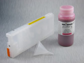 1 x Refillable Cartridge for the Epson Pro 7800/9800 with 1 x 0.5 Liter Bottle of Cave Paint Elite Enhanced pigment ink - Light Magenta (chip resetter needs to be ordered separately)