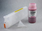 1 x Refillable Cartridge for Roland/Mutoh/Mimaki Aqueous Printers  with 1 x 0.5 Liter Bottle of i2i Absolute Match E95 pigment ink - Light Magenta