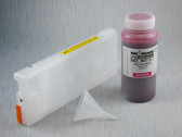 1 x Refillable Cartridge for Roland/Mutoh/Mimaki Aqueous Printers  with 1 x 0.5 Liter Bottle of i2i Absolute Match E95 pigment ink - Magenta