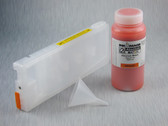 1 x Refillable Cartridge for Roland/Mutoh/Mimaki Aqueous Printers  with 1 x 0.5 Liter Bottle of i2i Absolute Match E95 pigment ink - Orange