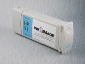 Re-manufactured 775 ml Cartridge for HP Z6100 filled with i2i Absolute Match HP91 pigment ink - Light Cyan