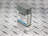 130 ml PFI-102C compatible cartridge for the Canon imagePROGRAF iPF500, iPF510, iPF600, iPF605, iPF610, iPF650, iPF655, iPF700, iPF710, iPF720, iPF750, and iPF755 filled with Absolute Match V3 dye ink - Cyan