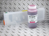 1 x Refillable Cartridge for the Epson SureColor P6000, P7000, P8000, P9000 with 1 x 0.5 Liter Bottle of Cave Paint Elite HD pigment ink - Vivid Magenta