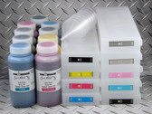 Refillable Cartridge Kit for Epson SureColor P6000, P7000, P8000, P9000 with 9 x 500 ml bottles of Cave Paint Elite HD pigment inks